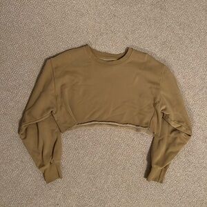 Aritiza TNA Cropped Fleece Crewneck